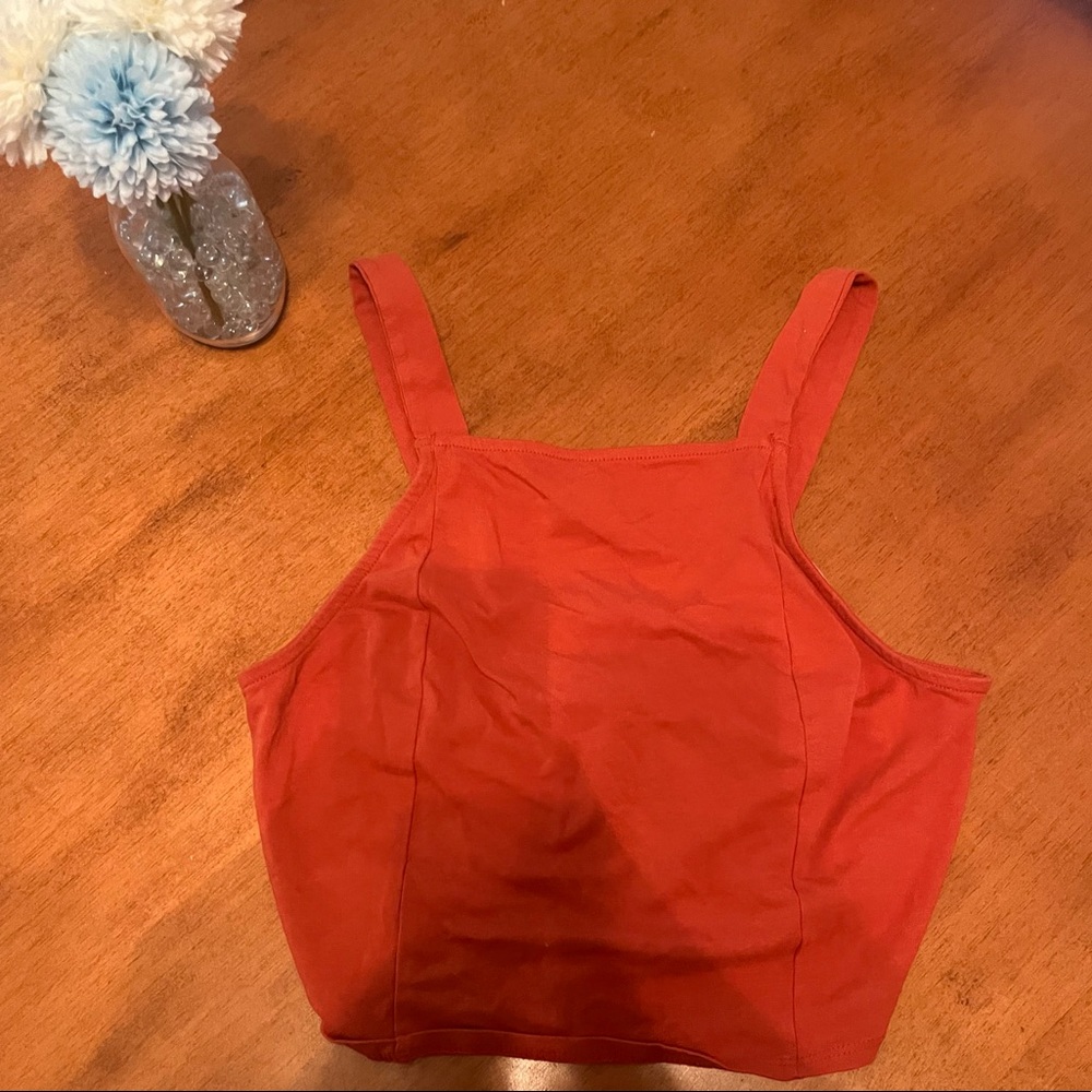 Urban Outfitters Orange Crop Top
